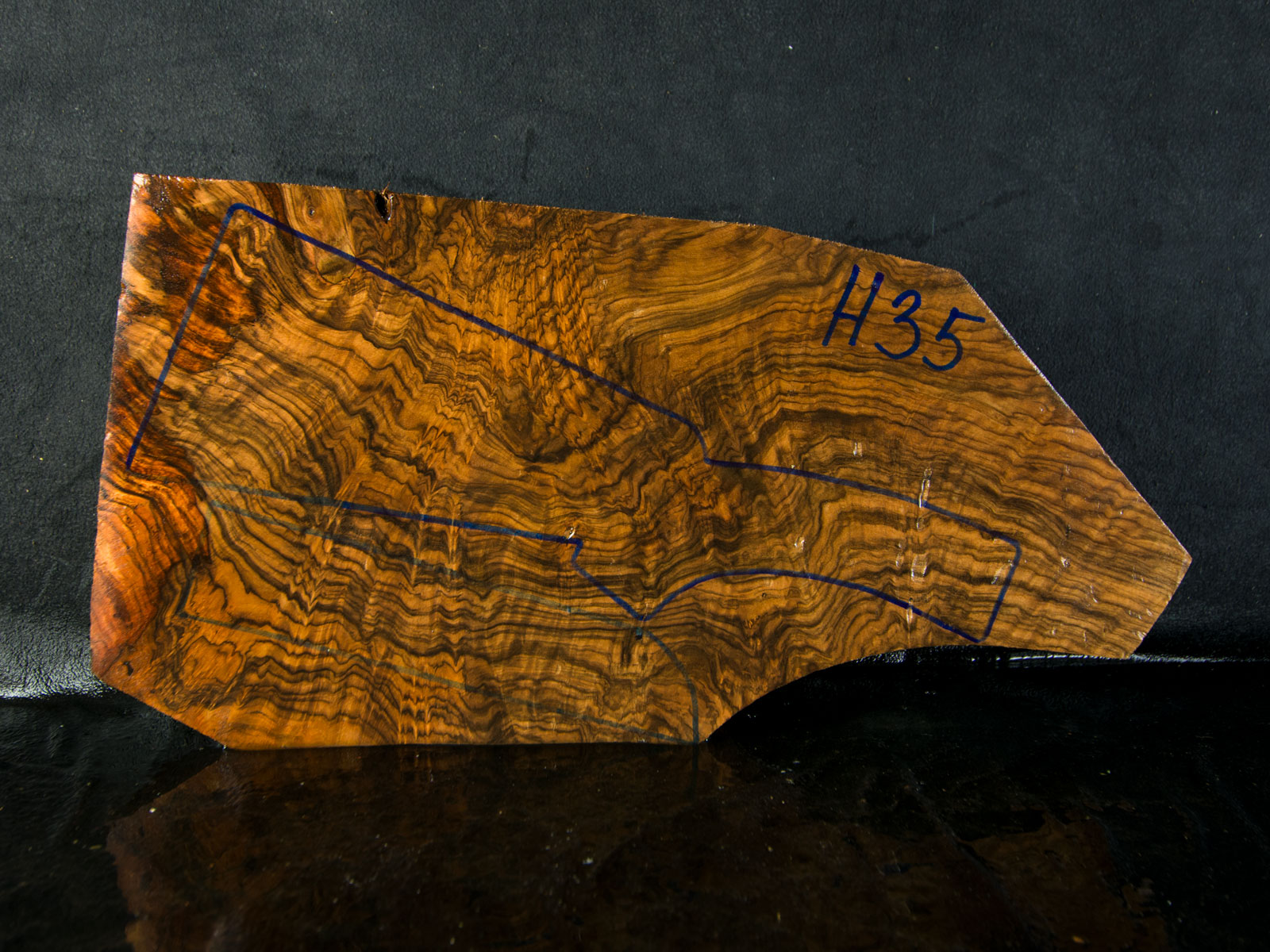 H35 Schaftholz Rohling H35 Schaftholz Rohling