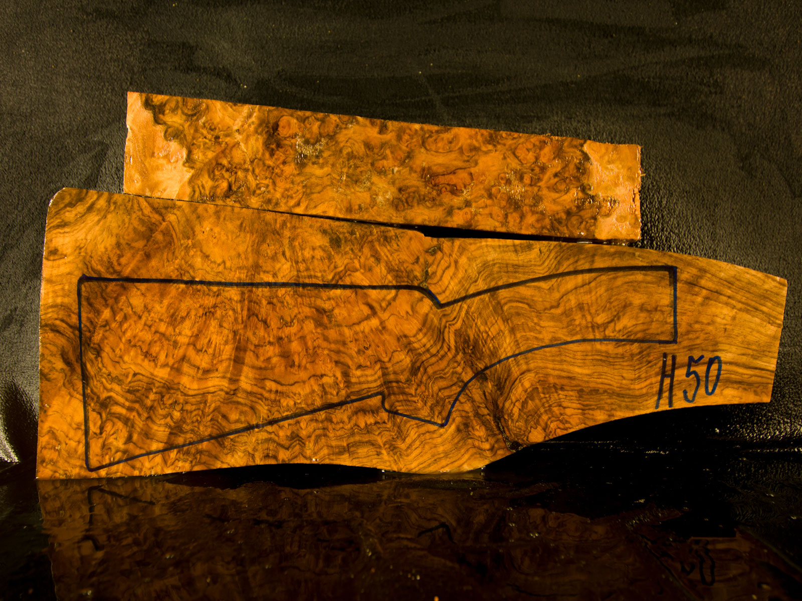 Schaftholz der Extraklasse: Schrotflinten-Schaftrohling H50 Schaftholz der Extraklasse: Schrotflinten-Schaftrohling H50