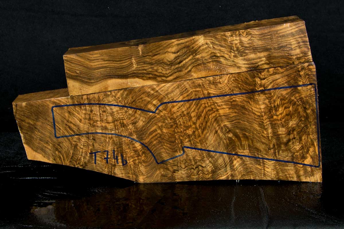 T74 Schaftholz Schaftrohlinge - Perfekt für Gewehre und Messergriffe