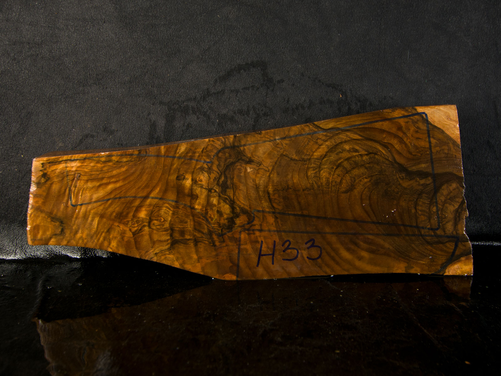 H33 Schaftholz Rohling H33 Schaftholz Rohling