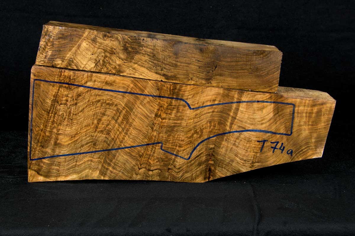 T74 Schaftholz Schaftrohlinge - Perfekt für Gewehre und Messergriffe