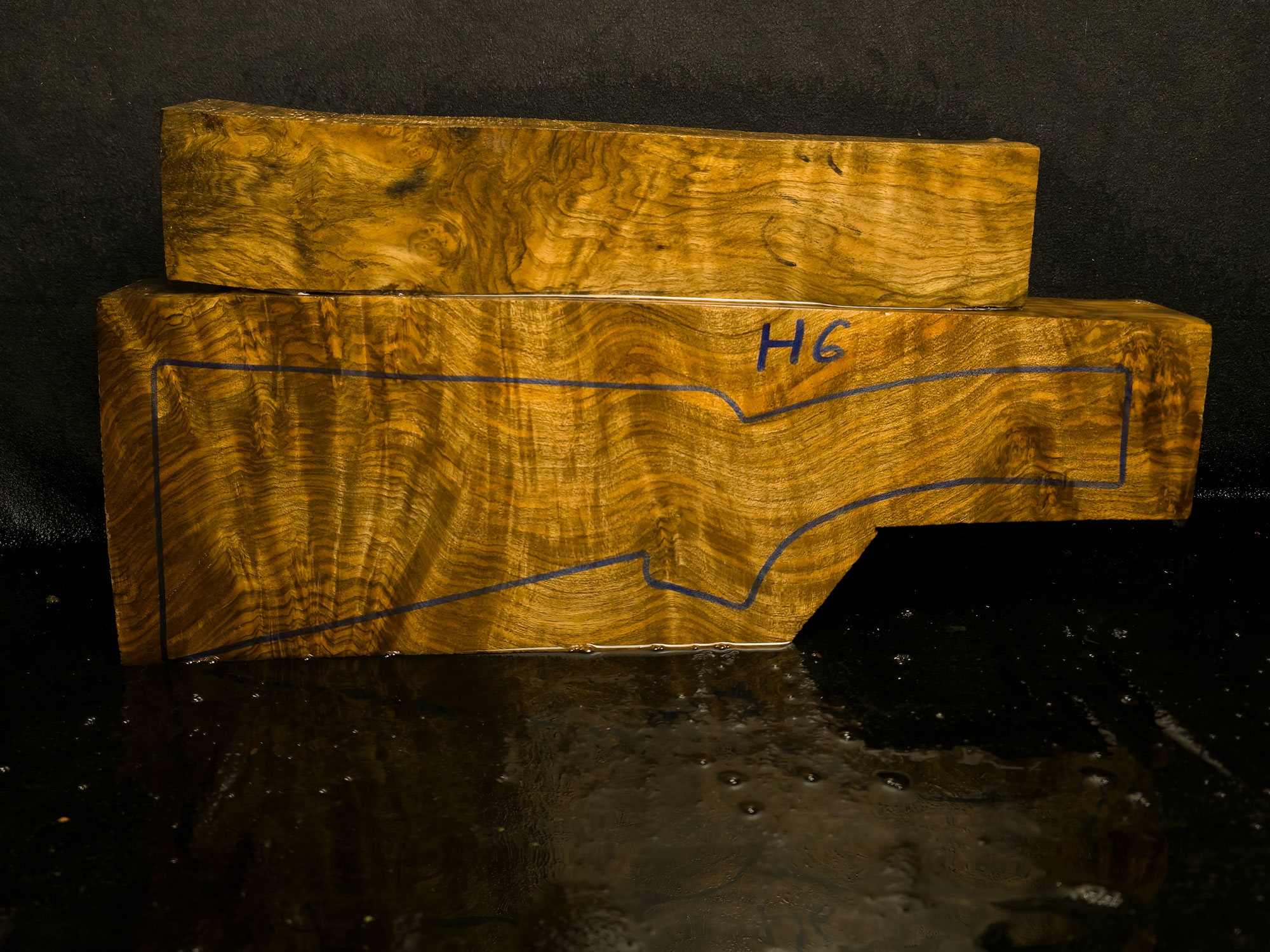 H6 Schaftholz Rohling H6 Schaftholz Rohling